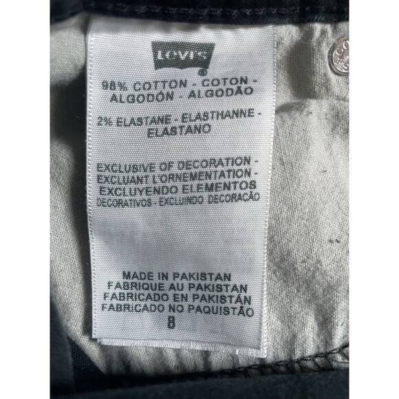 Levi's Jeans Women's 8 Black Cropped Baggy Loose Fit Pants - Picture 3 of 11